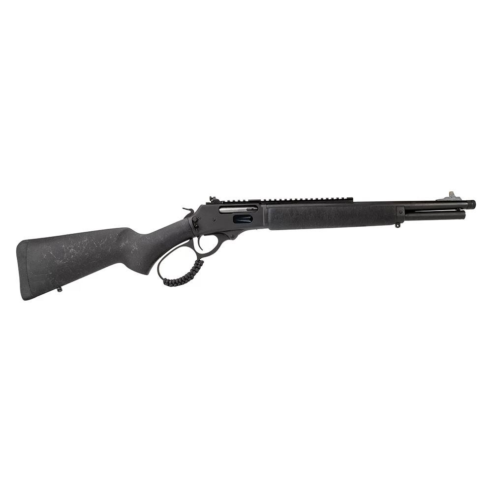 Rossi R95 Trapper Triple Black Lever Action Rifle 44 Rem Mag 8rd Capacity 16.5″ Threaded Barrel Black Wood Stock Rossi R95 Trapper Triple Black Lever Action Rifle 44 Rem Mag 8rd Capacity 16.5″ Threaded Barrel Black Wood Stock