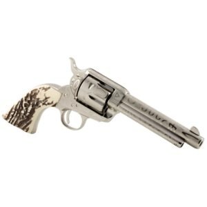 Taylors & Company 1873 Cattle Brand Engraved Handgun .357 Mag 6rd Capacity 5.5″ Barrel Stag Grip