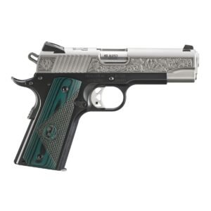 Ruger SR1911 “271 Cardwell Rd.” Street Edition Handgun 45 Auto 7rd Magazines(2) 4.25″ Barrel Engraved Frame G10 Grips