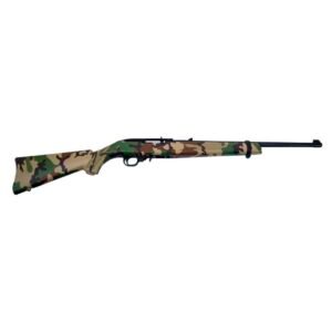 Ruger 10/22 “Woodsman” Rifle .22LR 10rd Magazine 18.5″ Barrel Woodland Camo Stock