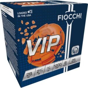 Fiocchi Exacta Target Loads 28 ga 2 3/4″ 2 dr 3/4 oz #8 1200 fps 25/ct