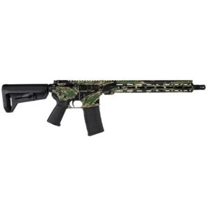 Shark Coast Tactical “Tiger Stripe” Rifle 5.56mm 30rd Magazine 16″ Barrel 15″ MLOK Handguard