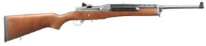 RUGER MINI-14 RANCH RIFLE 5.56 18.5″ STS HARD WD STK 5RD
