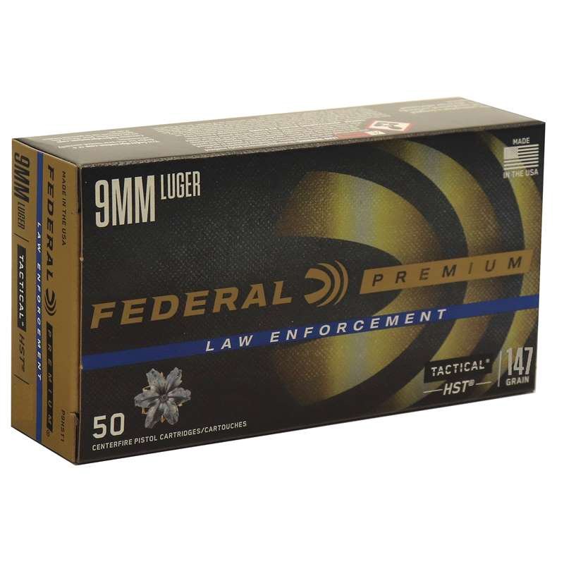 FEDERAL PREM 9MM 147GR HST JHP 50RD BX 1000RD CASE FEDERAL PREM 9MM 147GR HST JHP 50RD BX 1000RD CASE