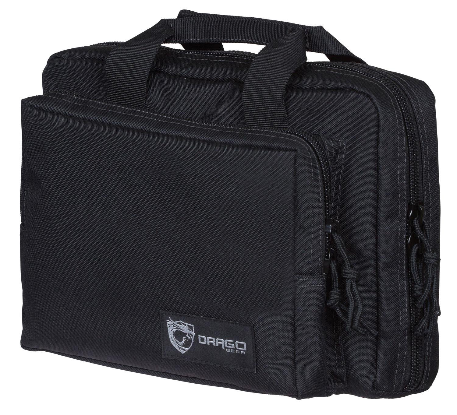 DRAGO PRO GEAR DOUBLE PISTOL CASE BLACK (24/CASE) DRAGO PRO GEAR DOUBLE PISTOL CASE BLACK (24/CASE)