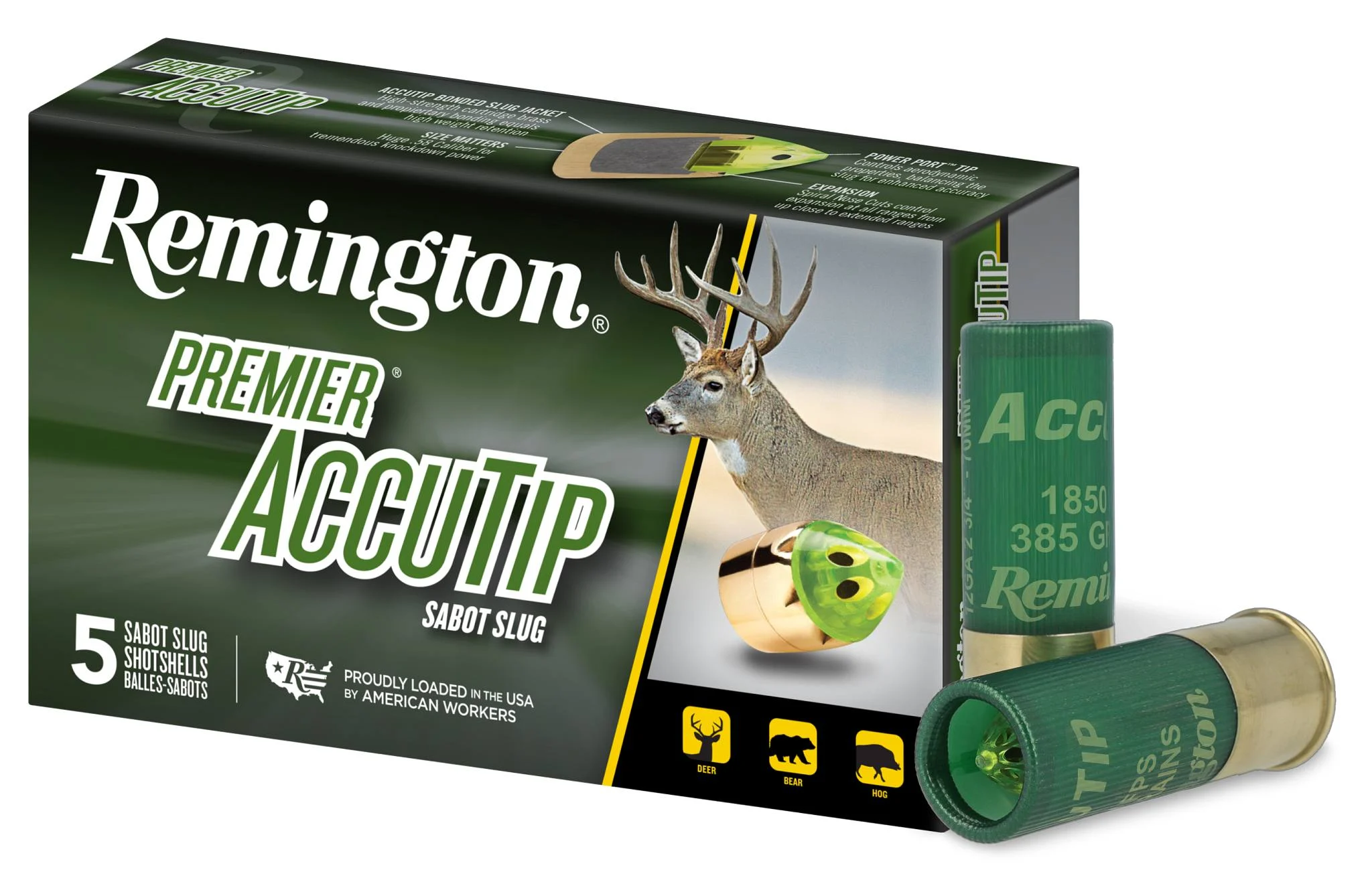 REMINGTON 12GA 3IN 385 PPT 5 RD/BX 20 BX/CS REMINGTON 12GA 3IN 385 PPT 5 RD/BX 20 BX/CS
