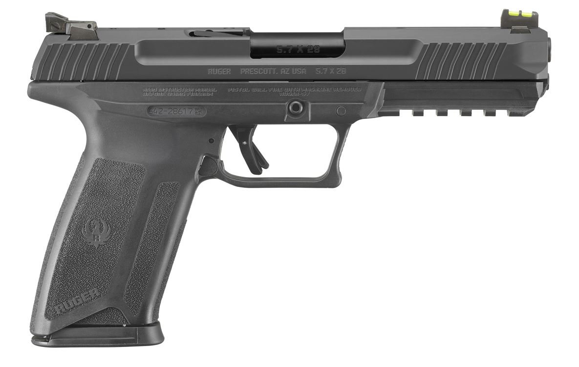RUGER-57 PRO 5.7X28 BK 5″ 20+1 RUGER-57 PRO 5.7X28 BK 5″ 20+1