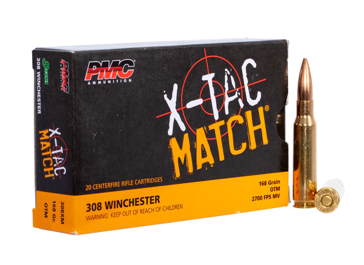 PMC 308XM X-Tac Match 308Win 168gr Open Tip Match 20 Per Box/10 Case PMC 308XM X-Tac Match 308Win 168gr Open Tip Match 20 Per Box/10 Case
