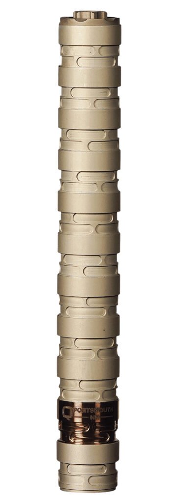 Q LLC SILER22 Erector  22 LR .99″ Tan Aluminum/Stainless Steel 1/2″-28 tpi