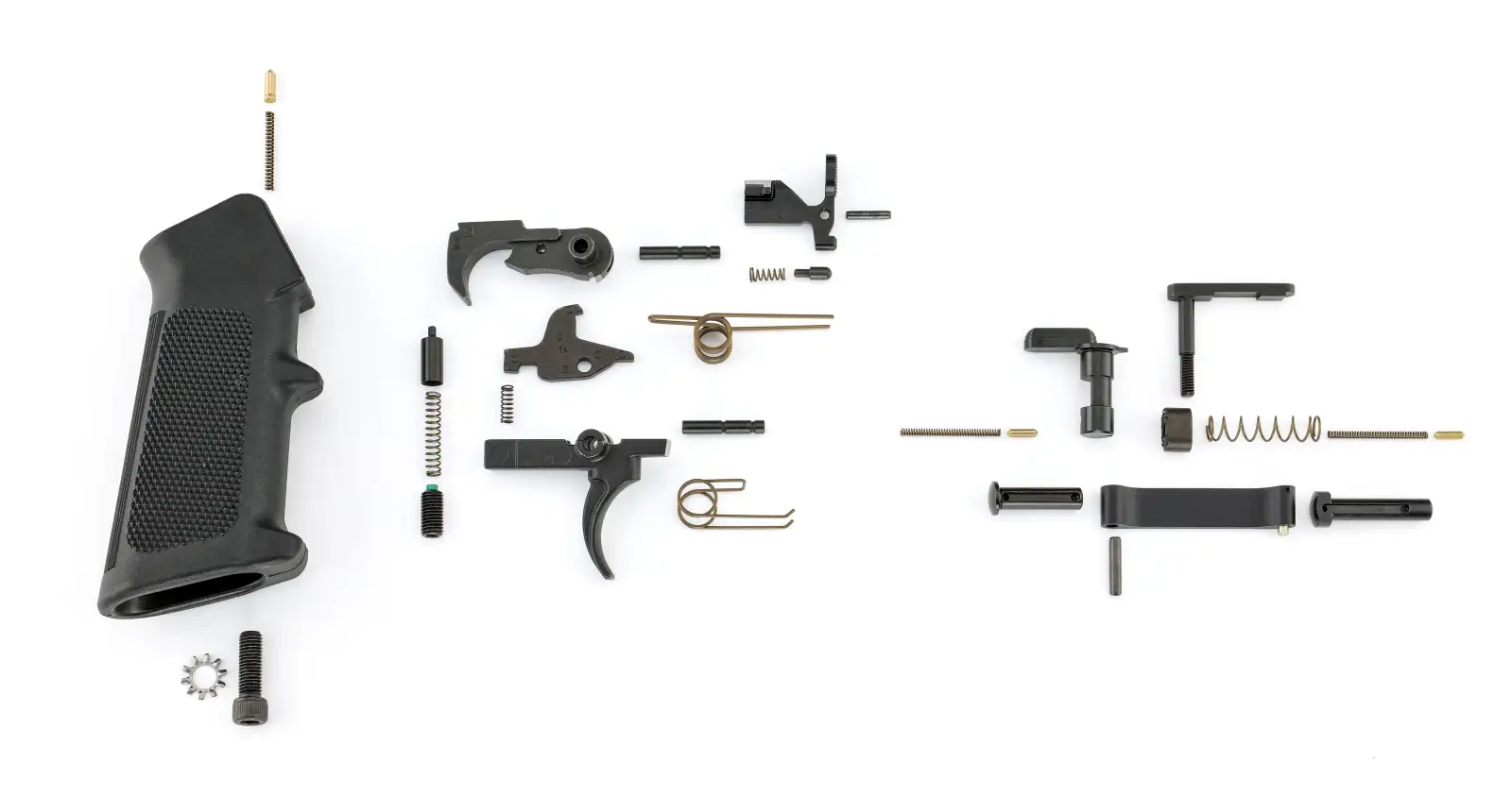 RUGER AR LOWER PARTS KIT, GI TRIGGER AND A2 PISTOL GRIP RUGER AR LOWER PARTS KIT, GI TRIGGER AND A2 PISTOL GRIP