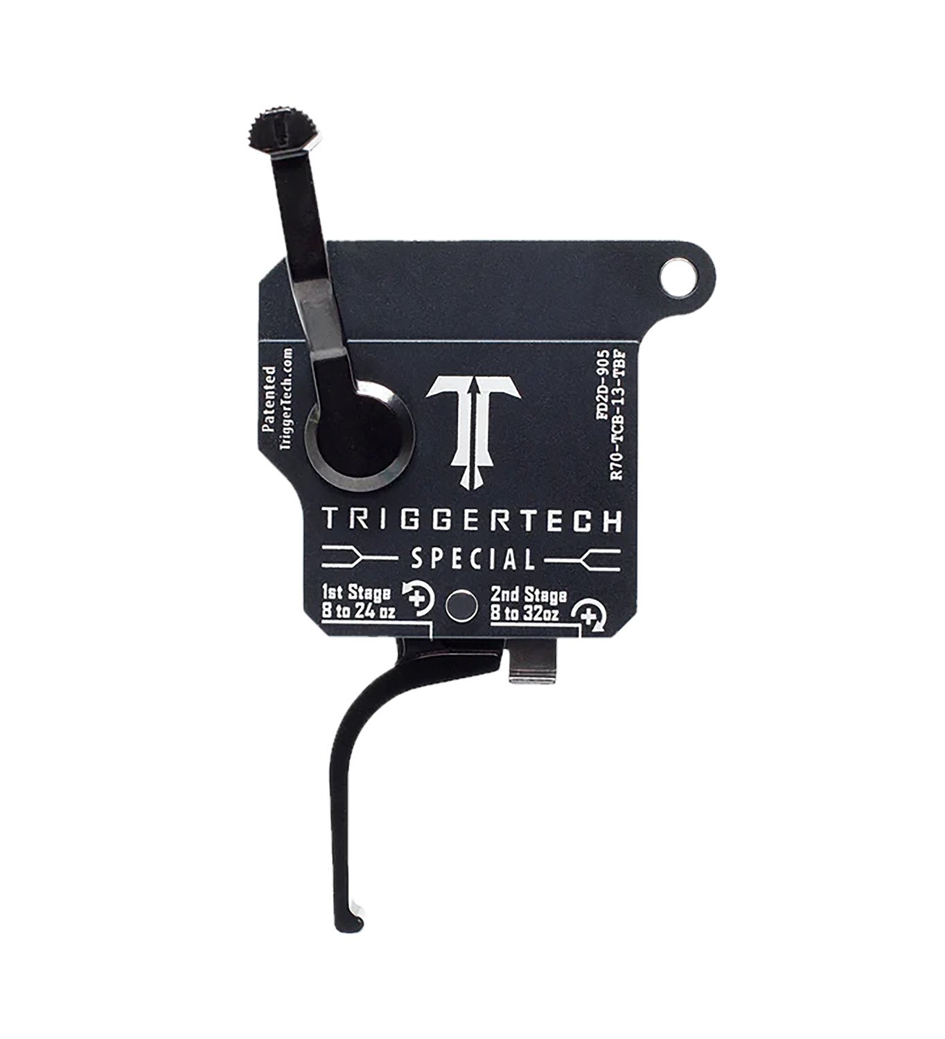 TriggerTech R70TCB13TBF Special Two-Stage Flat Trigger with 1-3.50 lbs Draw Weight Black Finish for Remington 700 Right TriggerTech R70TCB13TBF Special Two-Stage Flat Trigger with 1-3.50 lbs Draw Weight Black Finish for Remington 700 Right