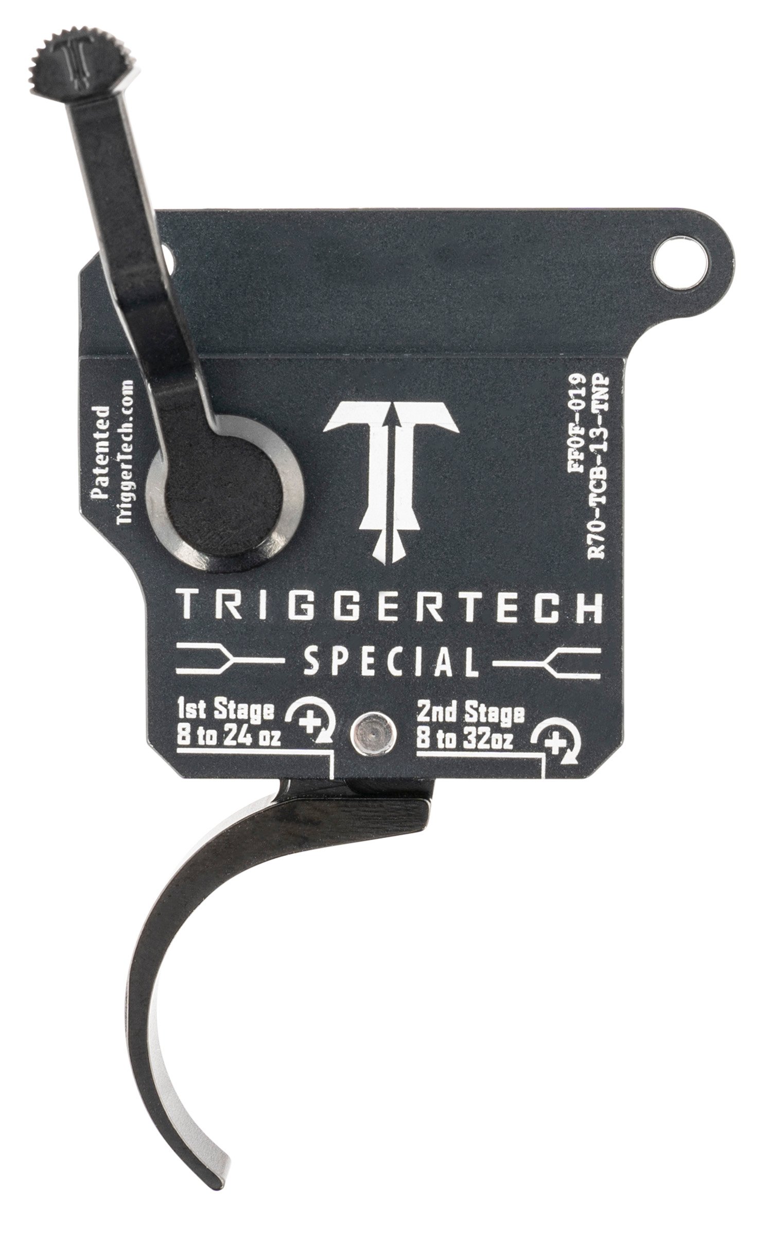 TriggerTech R70TCB13TNP Special Two-Stage Pro Curved Trigger with 1-3.50 lbs Draw Weight & Matte Gray w/Black Parts Finish for Remington 700 Right TriggerTech R70TCB13TNP Special Two-Stage Pro Curved Trigger with 1-3.50 lbs Draw Weight & Matte Gray w/Black Parts Finish for Remington 700 Right