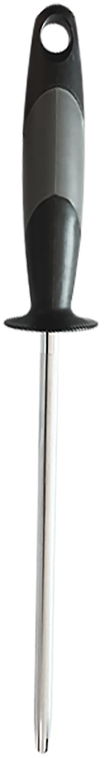 AccuSharp 034C Sharpening Steel  9″ Diamond Steel Black Overmolded Rubber Handle Steel