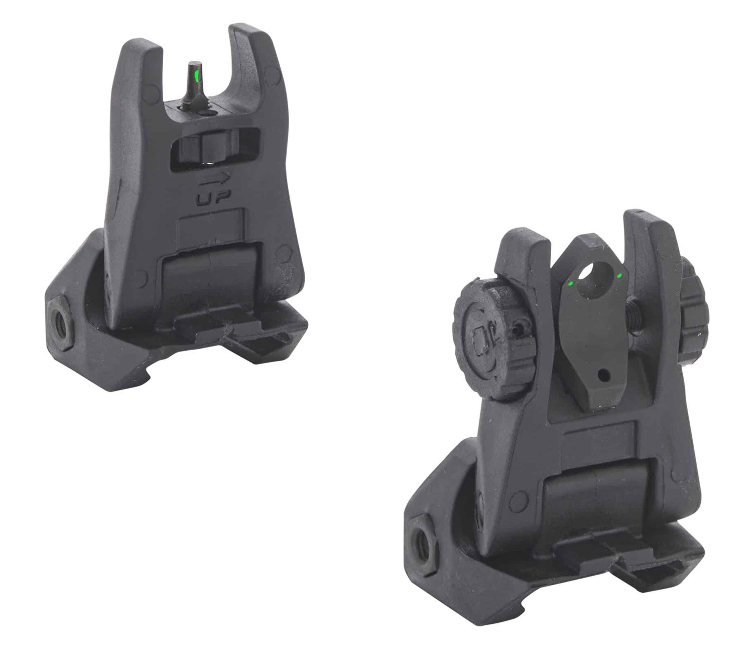 Meprolight USA 404100 FUBS Sight Set Black AR-15 Flip Up Green Tritium Front/Green Tritium Rear Meprolight USA 404100 FUBS Sight Set Black AR-15 Flip Up Green Tritium Front/Green Tritium Rear