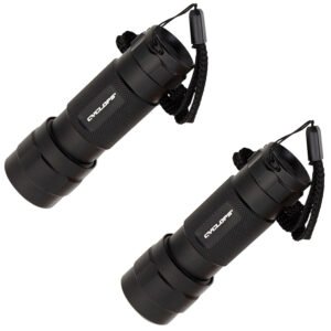 Cyclops CYCFL142PK 14 LED Flashlight  Black Anodized 80 Lumens White  14 LED