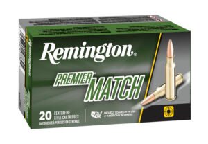 Remington Ammunition 20001 Premier Match 6mmCreedmoor 107gr Sierra MatchKing BTHP 20 Per Box/10 Case
