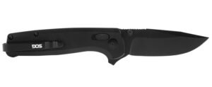 S.O.G SOGTM1027CP Terminus XR 2.95″ Folding Clip Point Plain Black TiNi D2 Steel Blade Black G10 Handle Includes Pocket Clip