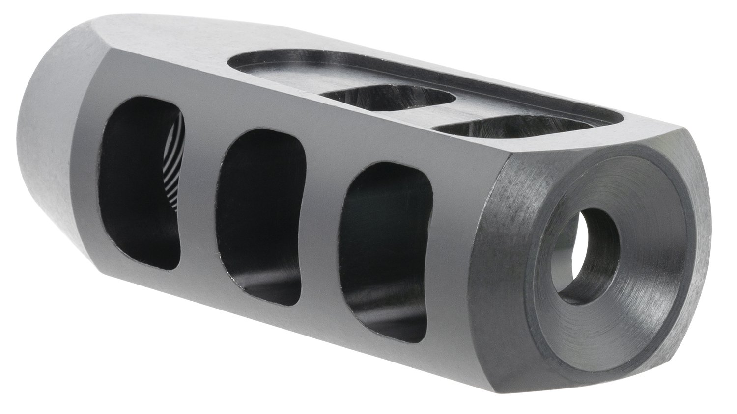 TacFire Tanker Muzzle Brake Black Oxide Steel with 5/8″-24 tpi Threads 2.76″ OAL 1.37″ Diameter for 308 Win TacFire Tanker Muzzle Brake Black Oxide Steel with 5/8″-24 tpi Threads 2.76″ OAL 1.37″ Diameter for 308 Win
