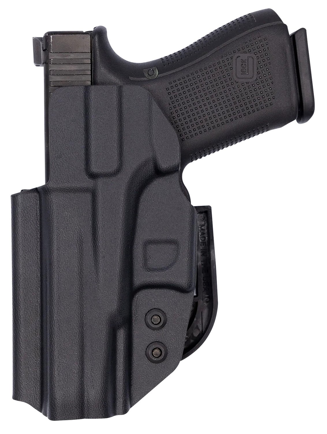 C&G Holsters 0008100 Covert IWB Black Kydex Belt Clip Fits Glock 19/23