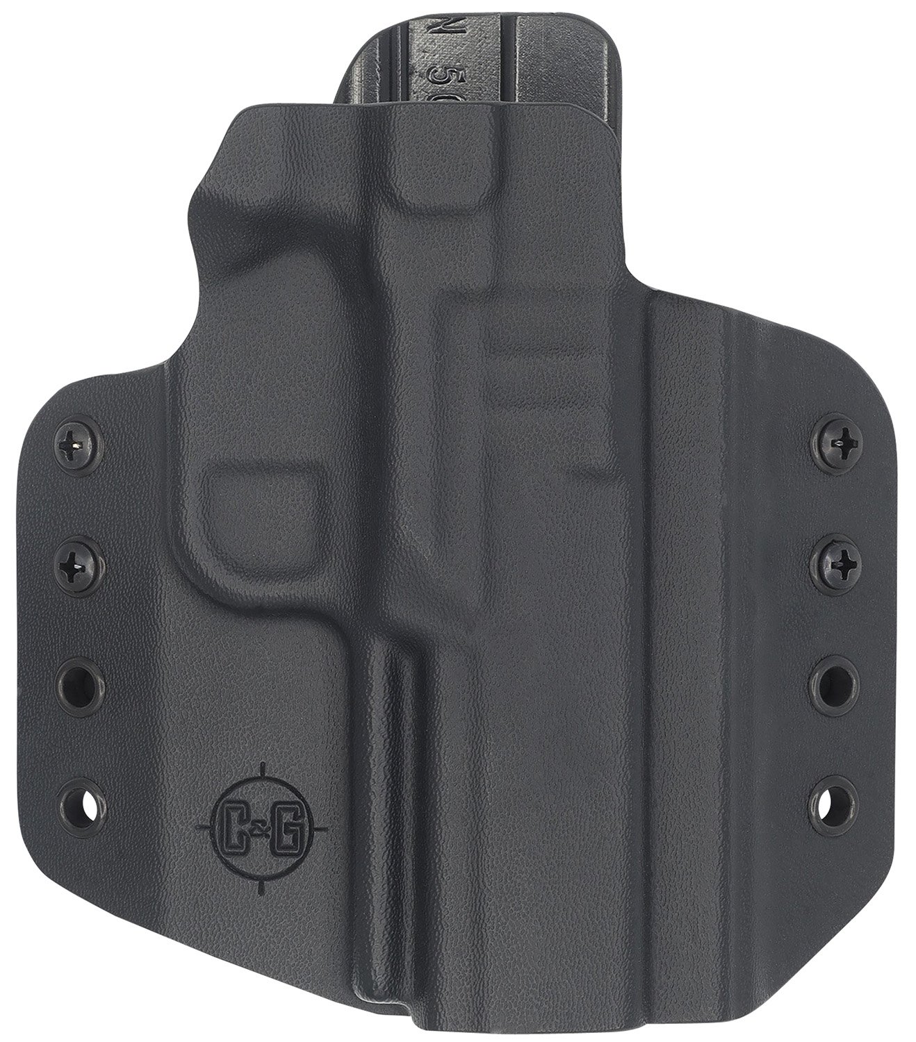 C&G Holsters 1696100 Covert OWB Black Kydex Belt Loop Fits FN 509/T Right Hand