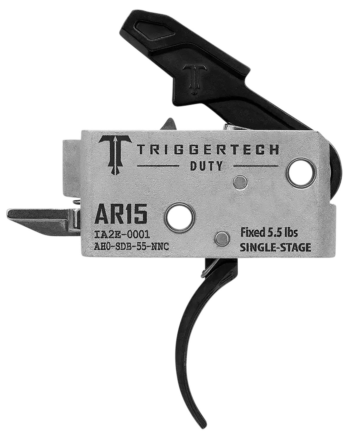 TriggerTech AH0SDB55NNC Duty Mil-Spec Single-Stage Curved 5.5 lbs Draw Weight Fits AR-15 TriggerTech AH0SDB55NNC Duty Mil-Spec Single-Stage Curved 5.5 lbs Draw Weight Fits AR-15
