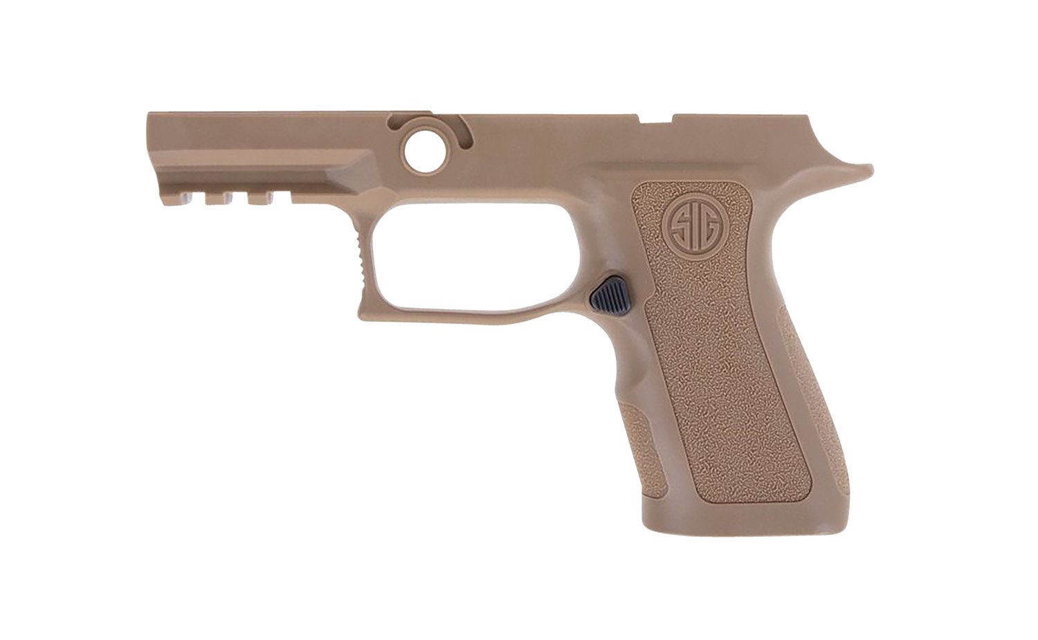 Sig Sauer GRIPMODXC943MCOY P320 Grip Module X-Series Compact (Medium Size Module), 9mm Luger/40 S&W/357 Sig, Coyote Polymer, Fits Sig P320 (3.60″ & 3.90″) Sig Sauer GRIPMODXC943MCOY P320 Grip Module X-Series Compact (Medium Size Module), 9mm Luger/40 S&W/357 Sig, Coyote Polymer, Fits Sig P320 (3.60″ & 3.90″)