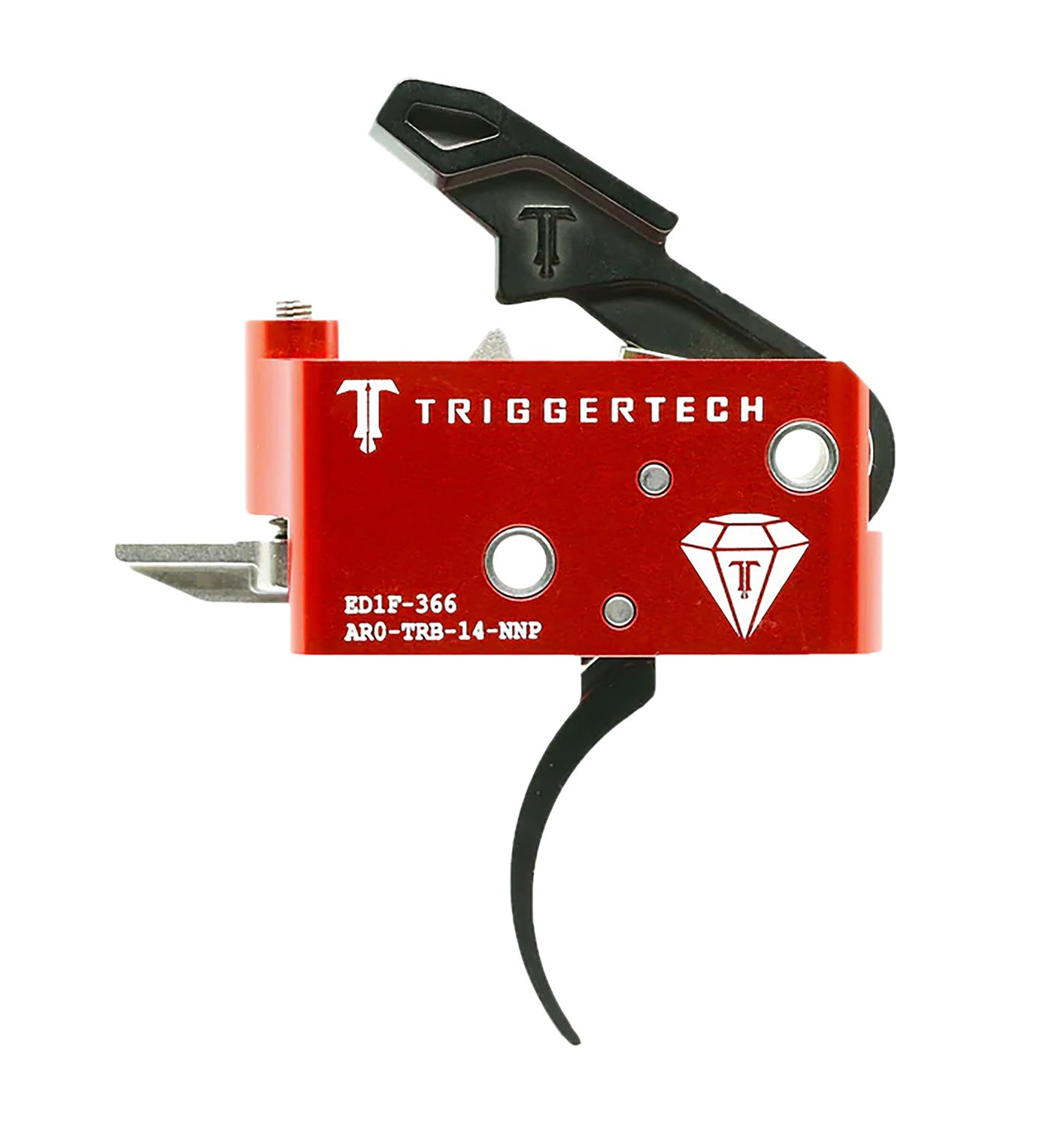 TriggerTech AR0TRB14NNP Diamond Two-Stage Black Pro Curved Trigger with 1.50-4 lbs Draw Weight for AR-15 Right TriggerTech AR0TRB14NNP Diamond Two-Stage Black Pro Curved Trigger with 1.50-4 lbs Draw Weight for AR-15 Right