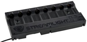 Streamlight 20234 8-Unit Bank Charger  Black SL-59/CR123A Battery 100V/120V/AC