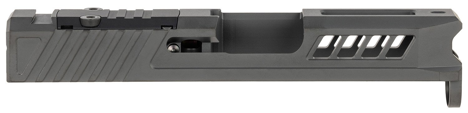 True Precision Inc TPG43SBCRMS Axiom Optic Cut Slide Fits Glock 43 Black DLC Anodized 416R Stainless Steel True Precision Inc TPG43SBCRMS Axiom Optic Cut Slide Fits Glock 43 Black DLC Anodized 416R Stainless Steel