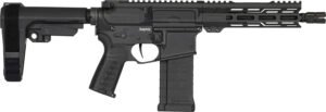 CMMG 54AE10FAB Banshee MK4 5.7x28mm 32+1, Black Nitride Medium Taper Threaded Barrel, EML 11″ M-LOK Handguards, Black Armor Cerakote Aluminum Picatinny Rail Receiver, CMMG Zeroed Grips
