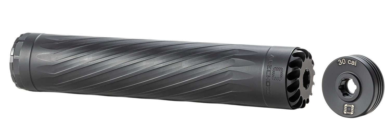 Anechoic X30LB Anechox 30L 30Cal/7.62mm/300Mag Black Stainless Steel/Titanium 1 3/8″x24 w/ 5/8″x24 DTA Anechoic X30LB Anechox 30L 30Cal/7.62mm/300Mag Black Stainless Steel/Titanium 1 3/8″x24 w/ 5/8″x24 DTA