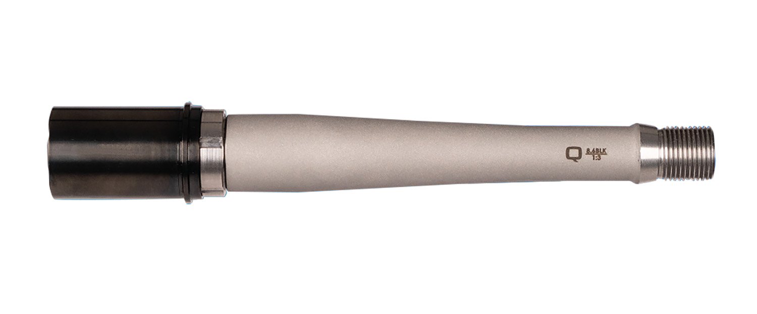 Q LLC ACCFIXBARREL8.68INCH Fixed Barrel Assembly 8.6 Blackout 8″ Bead Blasted Matte Stainless Steel Barrel Q LLC ACCFIXBARREL8.68INCH Fixed Barrel Assembly 8.6 Blackout 8″ Bead Blasted Matte Stainless Steel Barrel