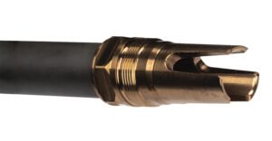 Q LLC ACCFH3/4-24 Flash Hider  7.62 Steel 3/4″x24 Threads 2.13″ OAL
