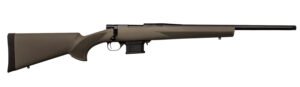 Howa HMA6ARCGYTH 1500 Mini Action Youth 6mm ARC 22″ Black Steel Threaded Barrel, Black Drilled & Tapped Steel Receiver, Fixed HTI Green Synthetic Stock