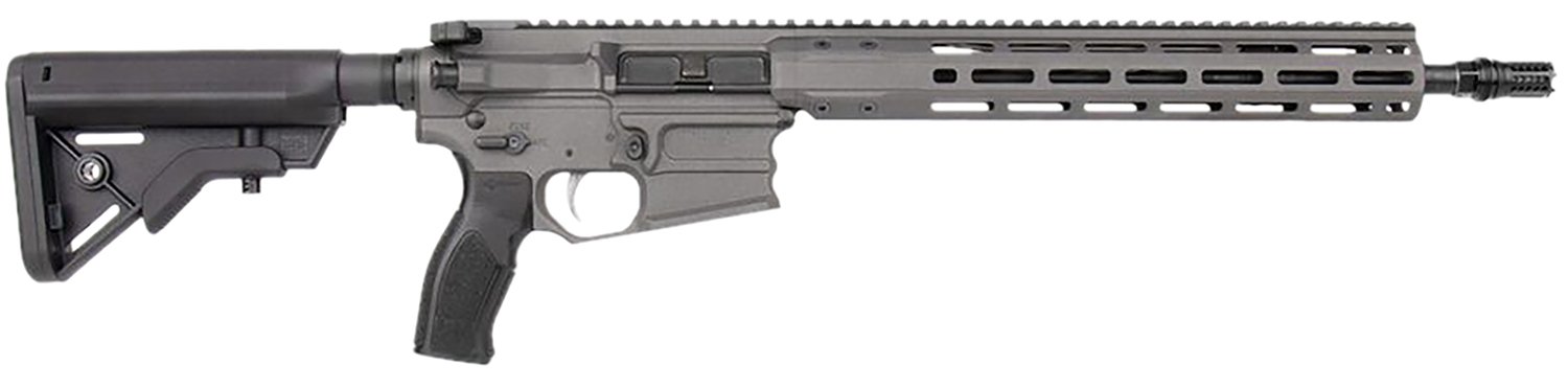 Cobalt Kinetics CKPROLITE55616CHARCOAL Pro Light 223 Rem/5.56 NATO 16" Black Barrel, Charcoal Picatinny Rail Aluminum Receiver, M-LOK Handguard, Black Polymer Stock, Black Polymer Grip