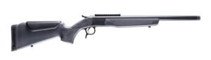 CVA CR4448 Scout  22 Creedmoor 1rd 16.50″ Matte Blued Threaded Barrel & Receiver w/DuraSight Rail, Stealth Gray Synthetic Stock