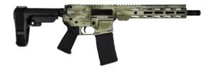 Shark Coast Tactical SCC07107ANOD-P Anime-15 5.56 NATO 30+1 10.50″ Black Nitride Threaded Barrel, Aluminum Receiver w/Picatinny Rail, M-LOK Handguard, Polymer SB Tactical SBA3 Brace, Magpul MOE Grip,