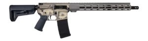 Shark Coast Tactical 300-111-1000-27 Military 5.56 NATO 30+1 16″ Black Melonite Threaded Barrel 2-Tone FDE Cerakote Aluminum Receiver w/Picatinny Rail, M-LOK Handguard, Magpul MOE SL Black Polymer Sto