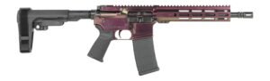 Shark Coast Tactical SCC07268RZRBK-P Razorback  5.56 NATO 30+1 10.50″ Black Nitride Threaded Barrel, Aluminum Receiver w/Picatinny Rail, M-LOK Handguard, Polymer SB Tactical SBA3 Brace, Polymer Grip