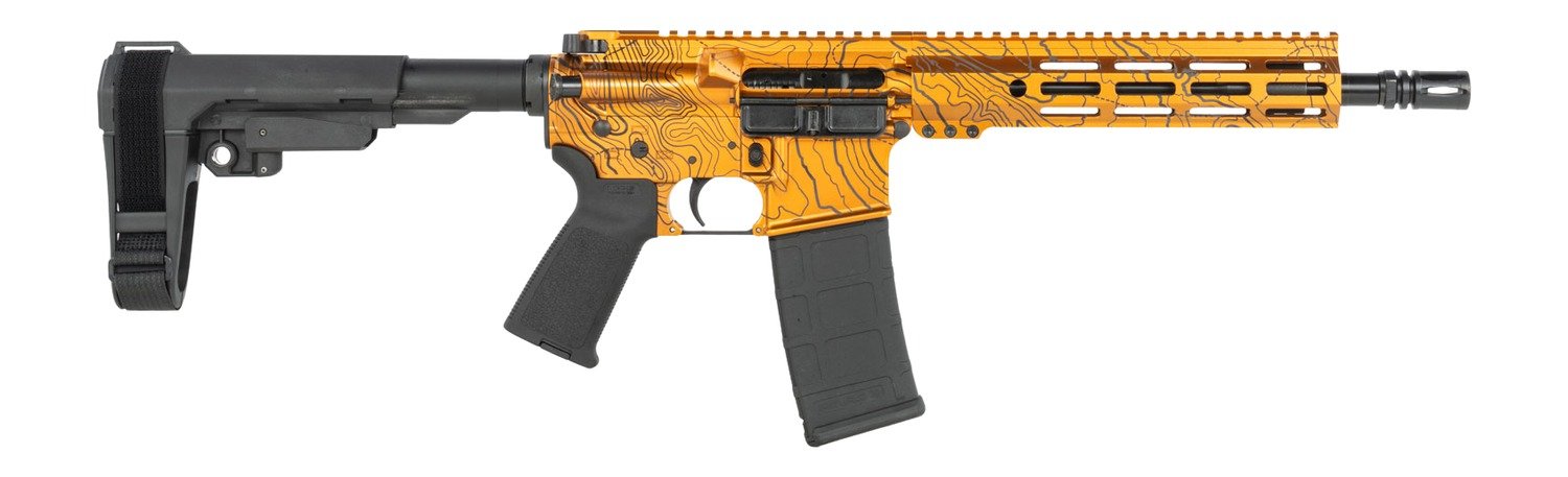 Shark Coast Tactical SCC07329TOPOR-P Topography 5.56 NATO 30+1 10.50″ Black Nitride Threaded Barrel, Aluminum Receiver w/Picatinny Rail, M-LOK Handguard, Polymer SB Tactical SBA3 Brace, Polymer Grip Shark Coast Tactical SCC07329TOPOR-P Topography 5.56 NATO 30+1 10.50″ Black Nitride Threaded Barrel, Aluminum Receiver w/Picatinny Rail, M-LOK Handguard, Polymer SB Tactical SBA3 Brace, Polymer Grip