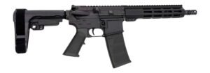 Andro Corp Industries 556103HB ACI-15 Halo 5.56 NATO 30+1 10.30″ Black Nitride Threaded Barrel, Black Anodized Aluminum Receiver w/Picatinny Rail, M-LOK Handguard, Black Polymer SBA3 Pistol Brace, A2