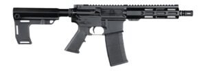 Andro Corp Industries 5568CBMPS ACI-15 CQB 5.56 NATO 30+1 8″ Black Nitride Threaded Barrel, Black Anodized Aluminum Receiver w/Picatinny Rail, M-LOK Handguard, Black Polymer SBA3 Pistol Brace, A2 Grip