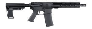 Andro Corp Industries 556103HBMPS ACI-15 Halo 5.56 NATO 30+1 10.30″ Black Nitride Threaded Barrel, Black Anodized Aluminum Receiver w/Picatinny Rail, Black Polymer SBA3 Pistol Brace, A2 Grip, Ambidext