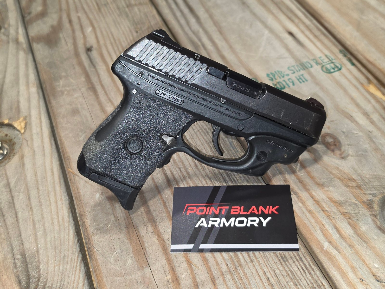 Ruger LC9 9mm Pistol with Crimson Trace Laser 3.12in Black/Blued Pistol - 7+1 Rounds - Image 2