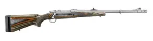 RUGER HAWKEYE GUIDE GUN 375 RUGER BOLT RFL, 20″ MT STS THRDED, GRN MTN STOCK, 3RD