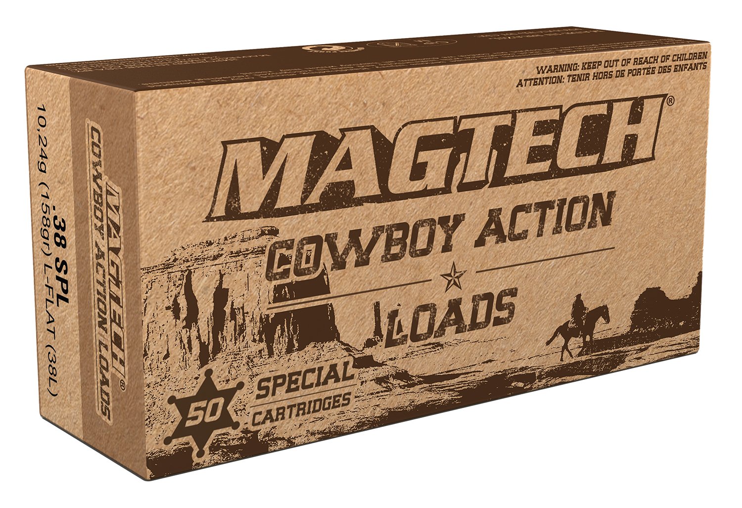 Magtech 38L Cowboy Action 38Special 158gr Lead Flat Nose 50 Per Box/20 Case Magtech 38L Cowboy Action 38Special 158gr Lead Flat Nose 50 Per Box/20 Case