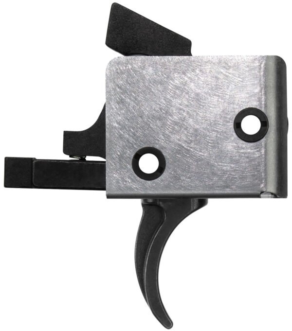 CMC Triggers 93501 Drop-In  Single-Stage Curved Trigger w/ 5-5.50 lbs Draw Weight & Black/Silver Finish