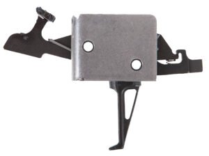 CMC Triggers 91504 Drop-In  Two-Stage Flat Trigger w/ 1-3 lbs Draw Weight & Black/Silver Finish