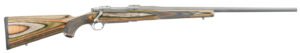 Ruger 17121 Hawkeye Predator Full Size 22-250 Rem 4+1 24″ Matte Stainless Steel Barrel, Integral Scope Mounts Stainless Steel Receiver, Green Mountain Fixed Laminate Stock