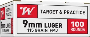 Winchester Ammo USA9MMVP USA Value Pack 9mmLuger 115gr Full Metal Jacket 100 Per Box/10 Case